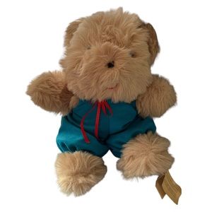 Vintage Ms Noah Original Toy Tan Plush Barefoot Plush Bear Stuffed Signed 15”